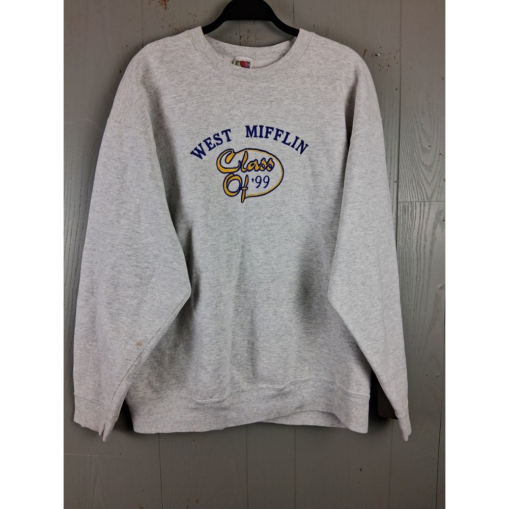 Vintage West Mifflin‎ Class of 99 Fruit of the Loom Sweatshirt Mens 2XL Philly